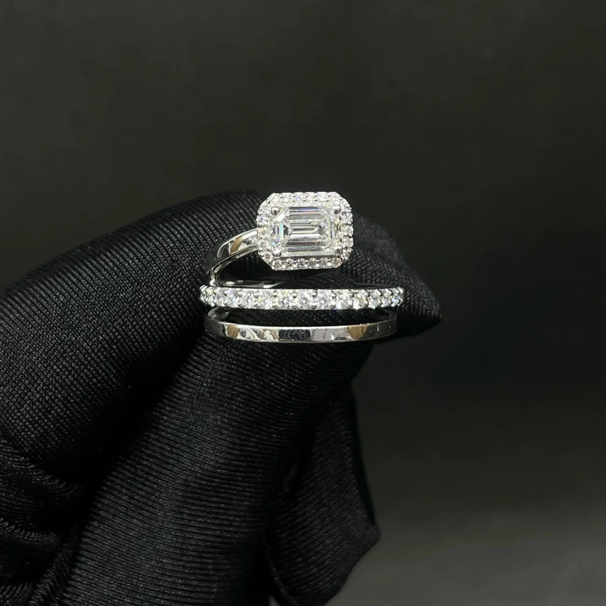 1.49 CT Emerald Cut Lab Diamond Ring (Ready for Delivery)