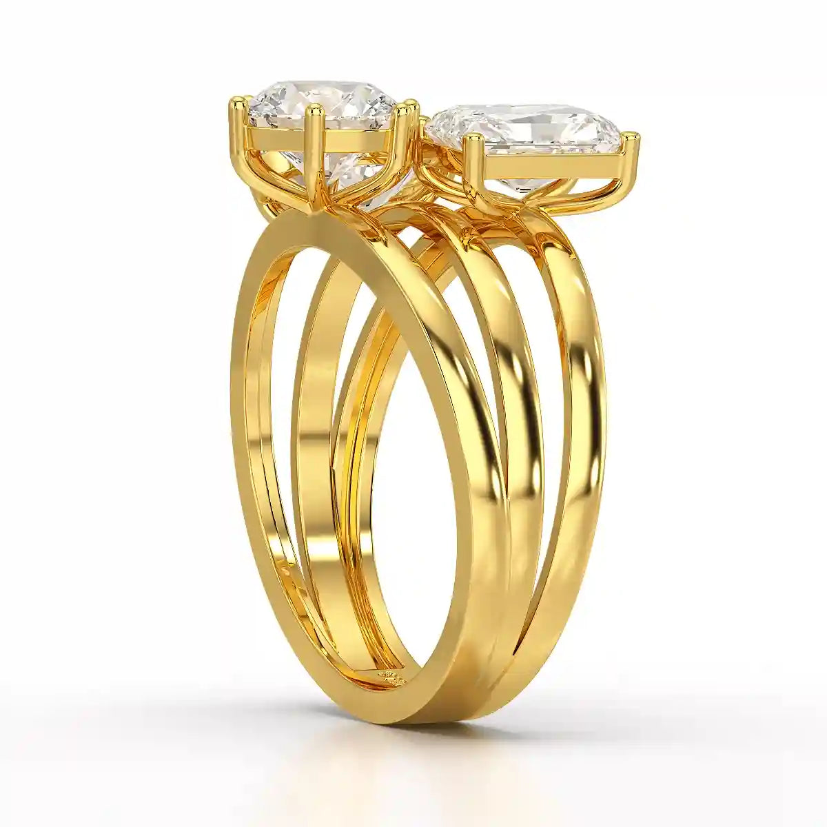 3 CT Oval Cut Lab Diamond Ring