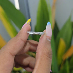 0.20 CT Lab Diamond Open Ring with Round Diamonds (Ready for Delivery)