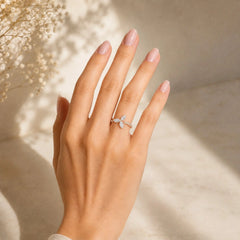 0.50 CT Marquise Cut Diamond Petal Ring Jama Jewels