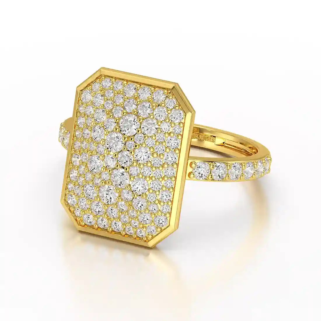 1.20 CT Octagonal Shaped Diamond Ring