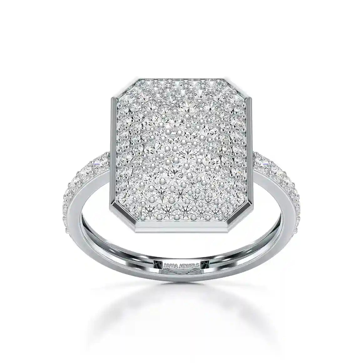 1.20 CT Octagonal Shaped Diamond Ring