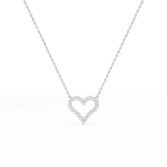 0.78 CT Round Cut Lab Diamond Chain Pendant