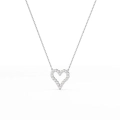 0.78 CT Round Cut Lab Diamond Chain Pendant