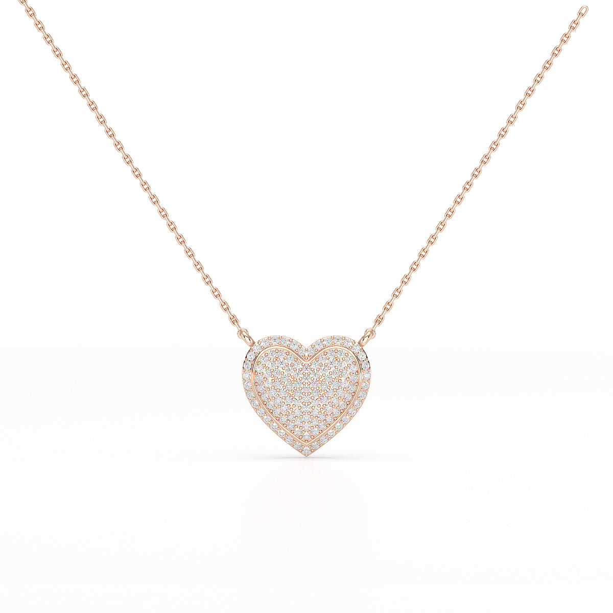 1.67 CT RoundCut Lab Diamond Chain Pendant