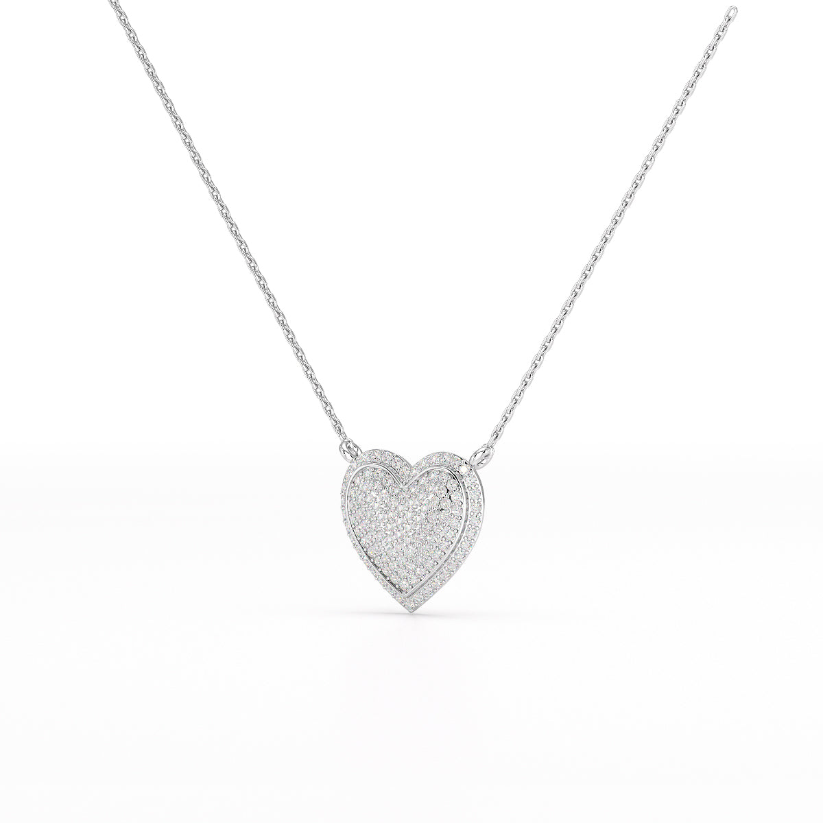 1.67 CT RoundCut Lab Diamond Chain Pendant