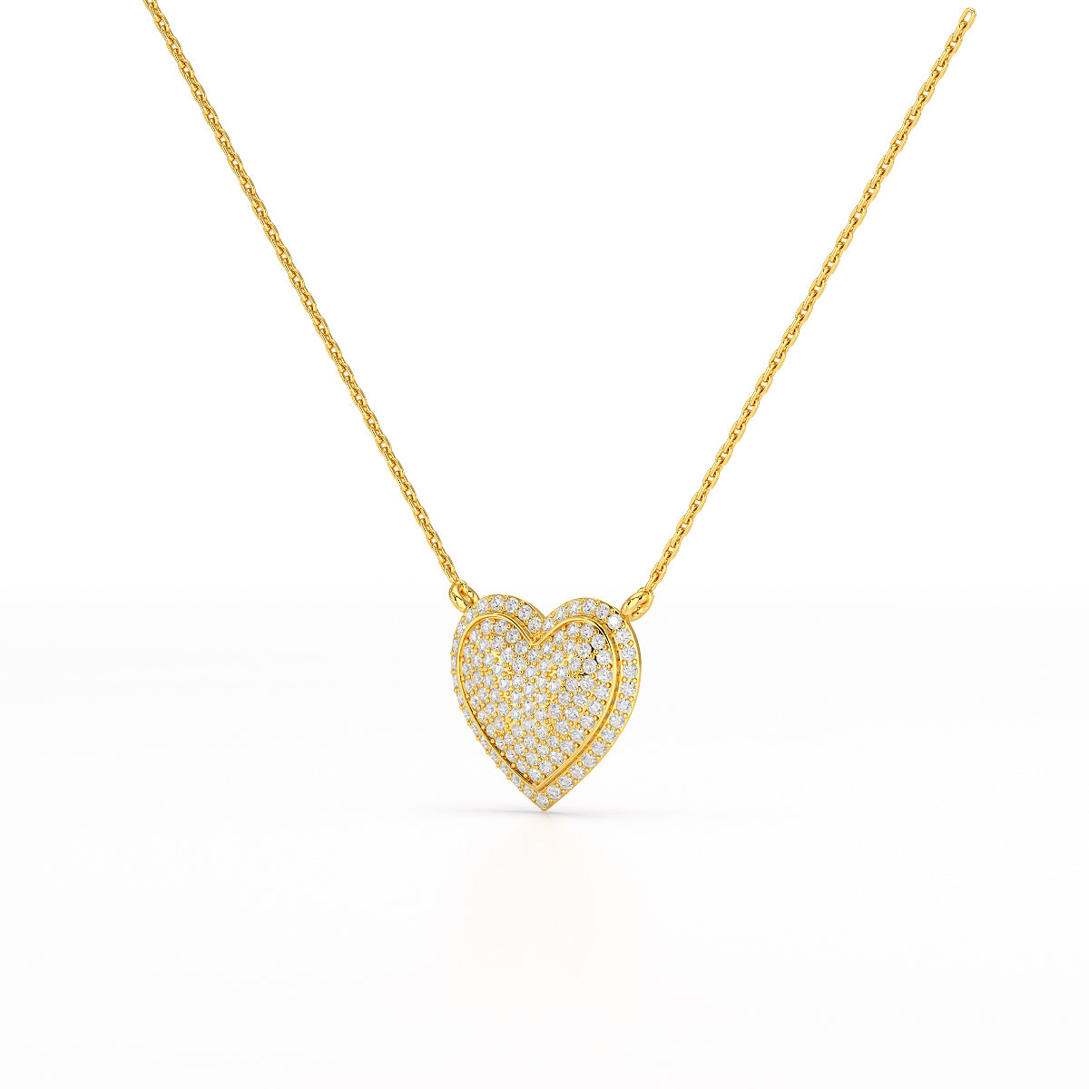 1.67 CT RoundCut Lab Diamond Chain Pendant