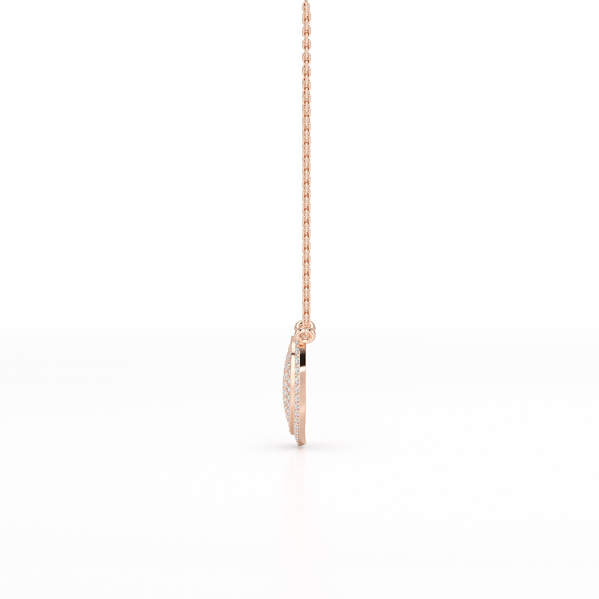 1.67 CT RoundCut Lab Diamond Chain Pendant