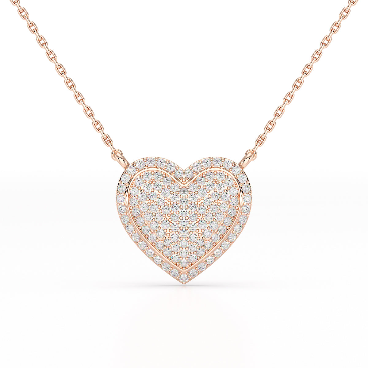 1.67 CT RoundCut Lab Diamond Chain Pendant