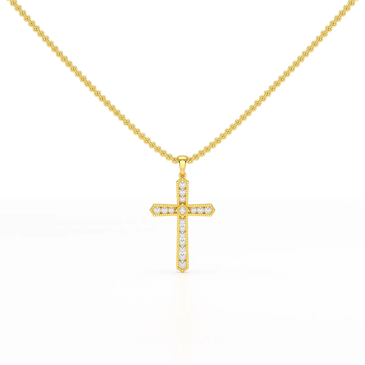 0.69 CT Lab Diamond Round Shape Pendant