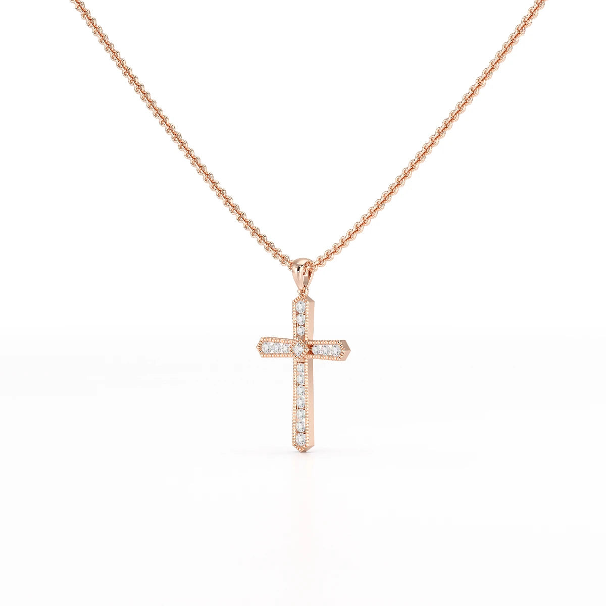 0.69 CT Lab Diamond Round Shape Pendant