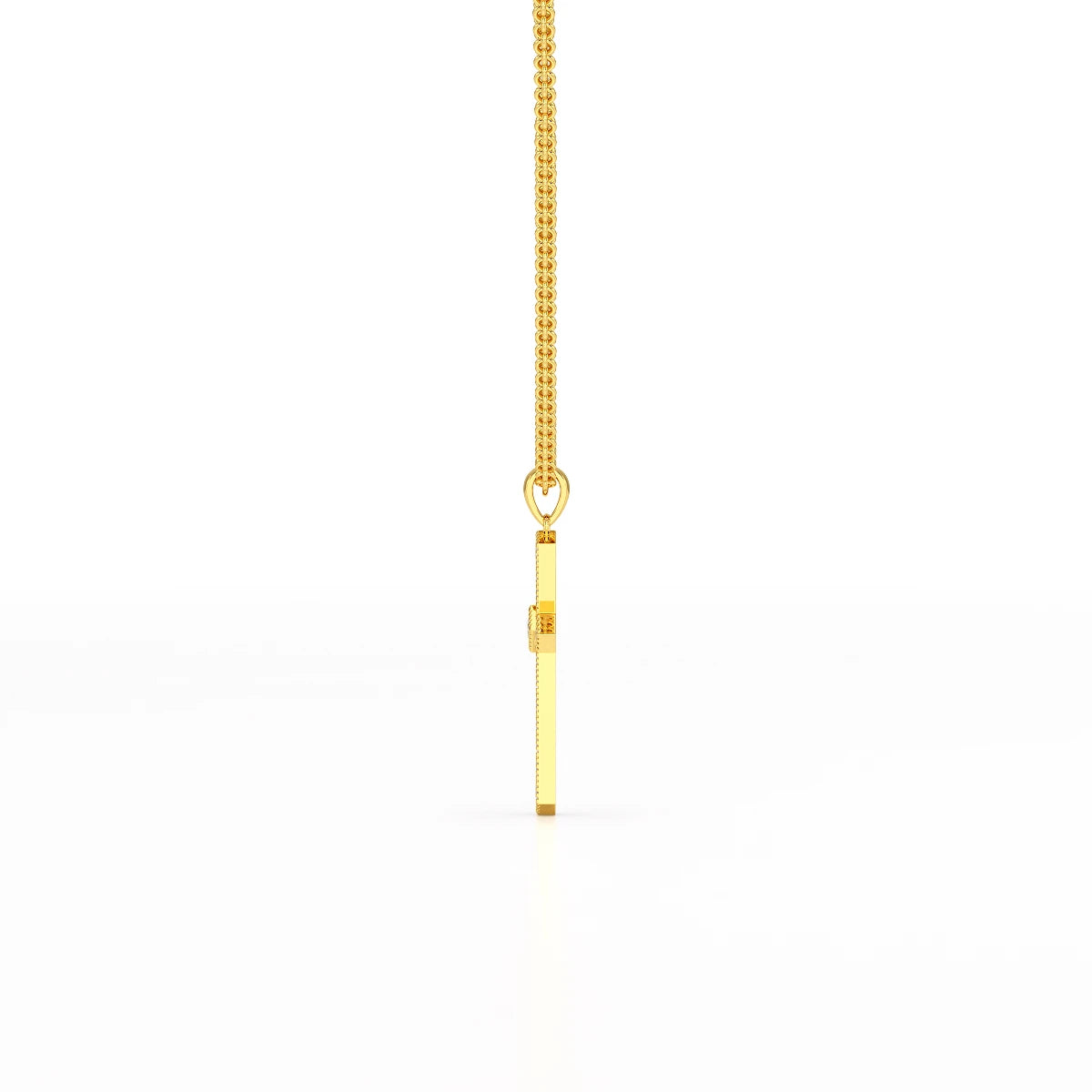 0.69 CT Lab Diamond Round Shape Pendant