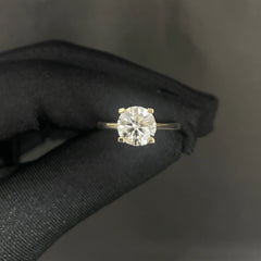 2 CT Round Shape Lab Diamond Ring (Ready for Delivery)