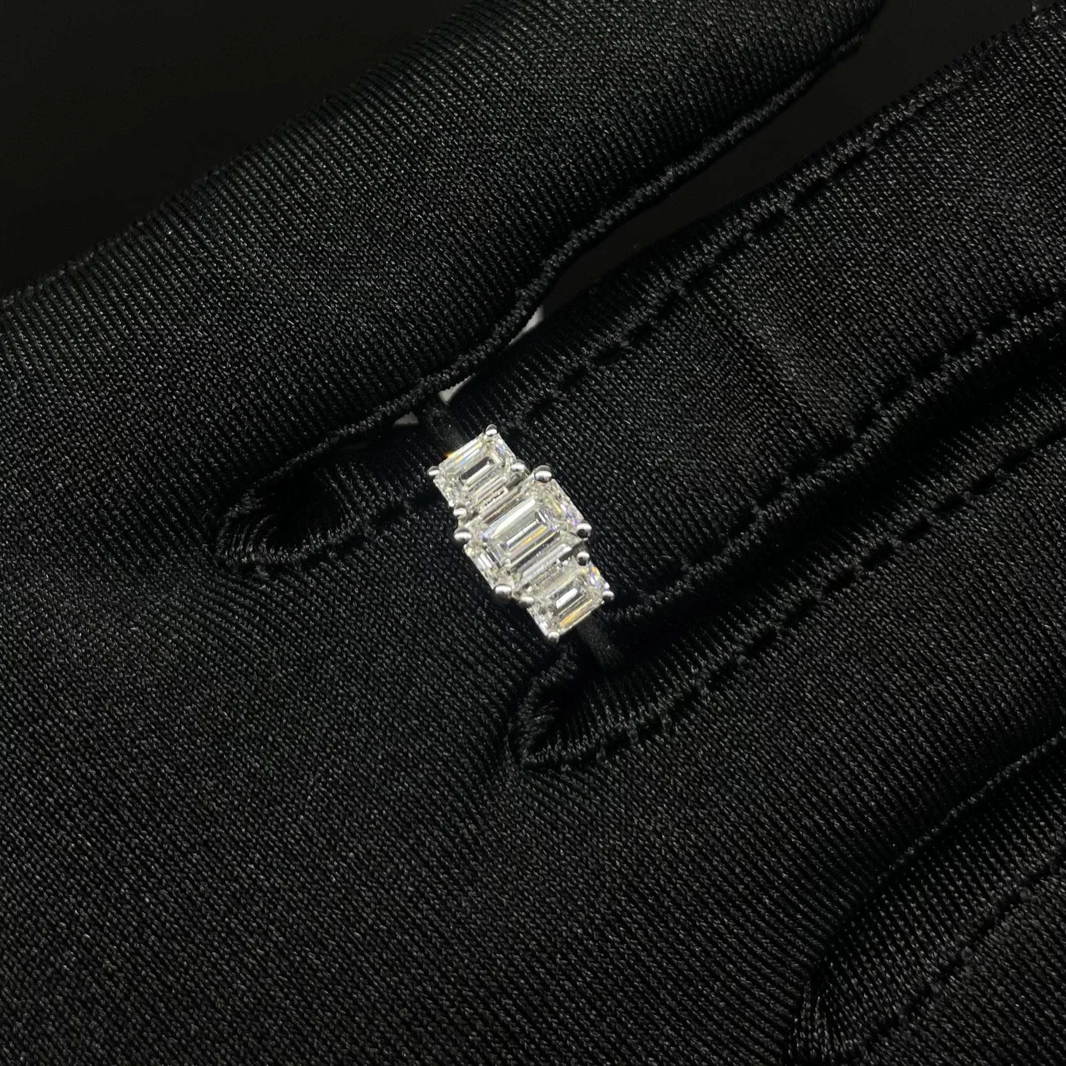 1.19 CT Emerald Shaped Lab Diamond Ring (Ready for Delivery)