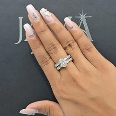 3.70 CT Oval Cut Lab Diamond Two Layer Ring (Ready for Delivery) Jama Jewels