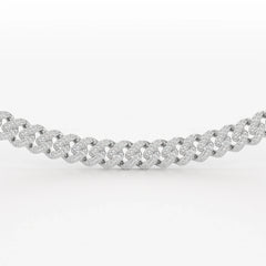 11.48 CT Round Cut Men's Cuban Chain
