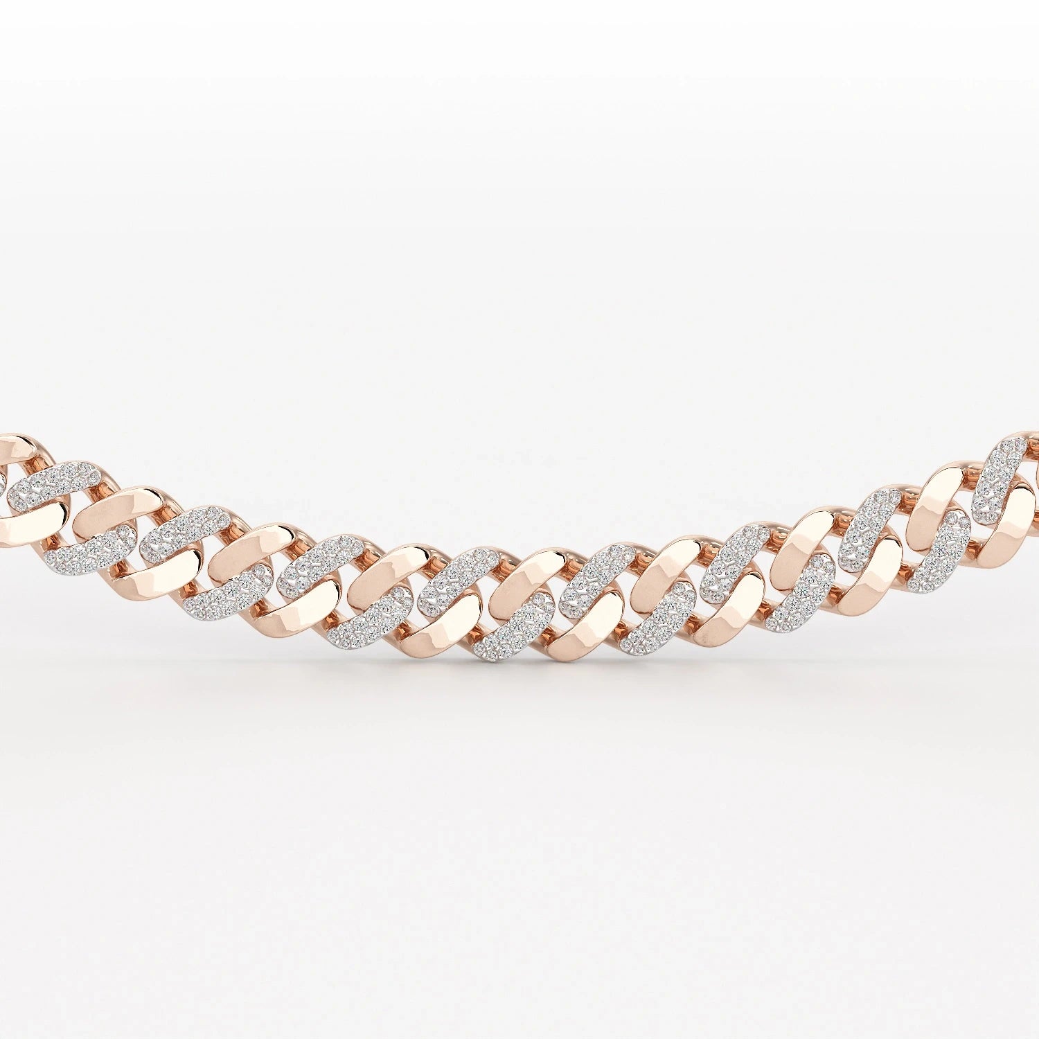 6 CT Round Cut Men's Cuban Chain