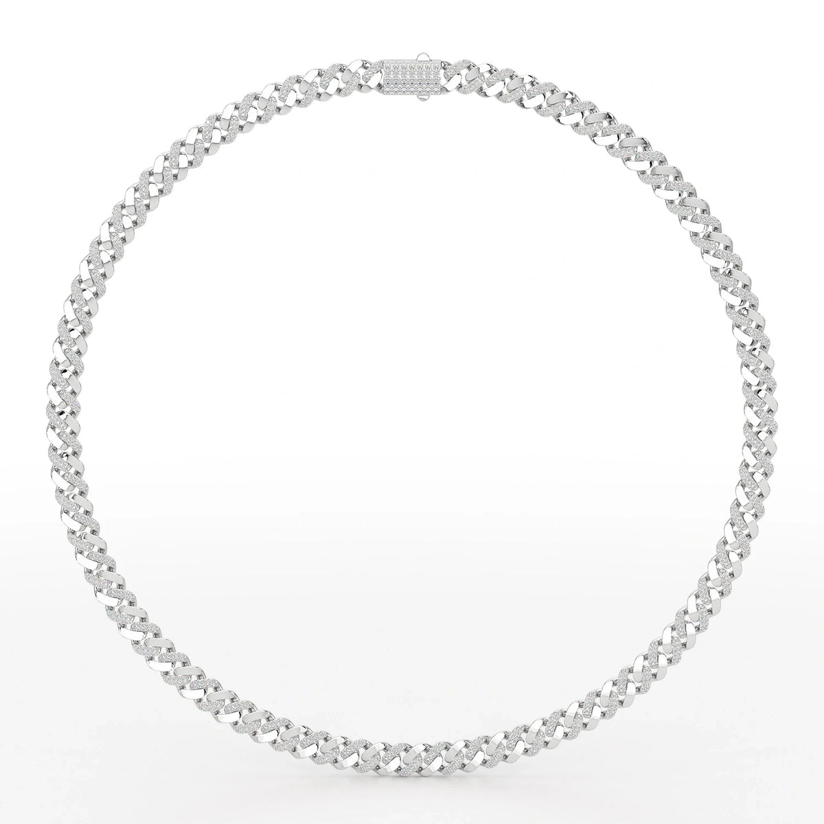 6 CT Round Cut Men's Cuban Chain