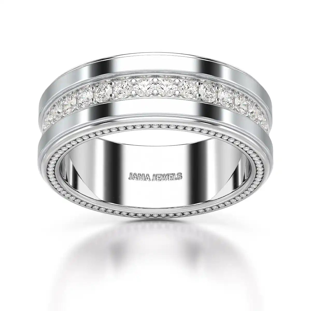 1.16 CT Round Cut Lab Diamond Men's Ring