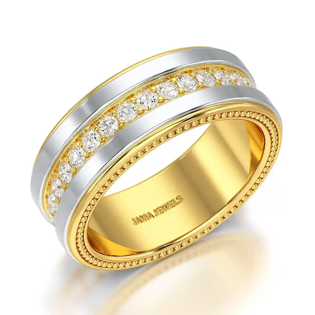 1.16 CT Round Cut Lab Diamond Men's Ring