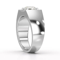 2 CT Round Cut Lab Diamond Men's Ring
