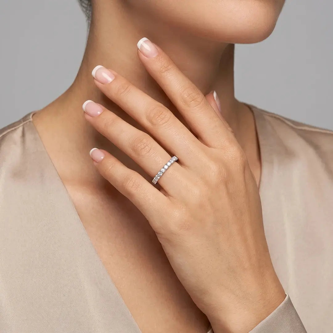 1.75 CT Round Full Eternity Diamond Ring