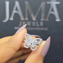 0.75 CT Lab Diamond Butterfly Shaped Ring (Ready for Delivery)