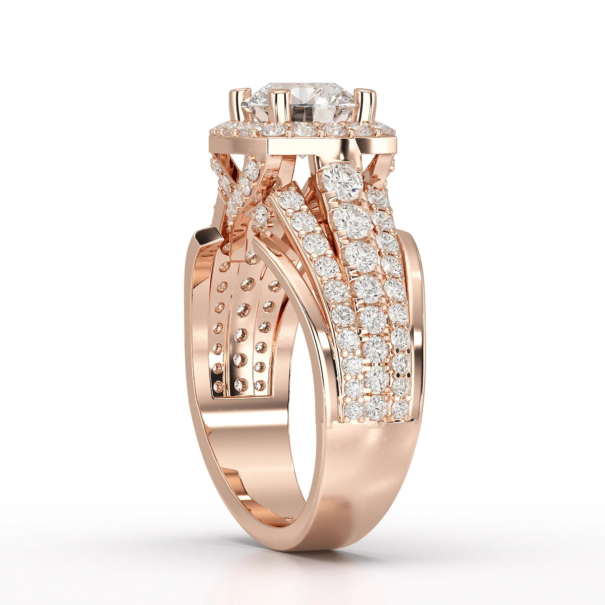 2.80 CT Layered Lab Diamond Ring