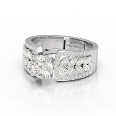 1.8 Classic Round Cut Lab Diamond Ring