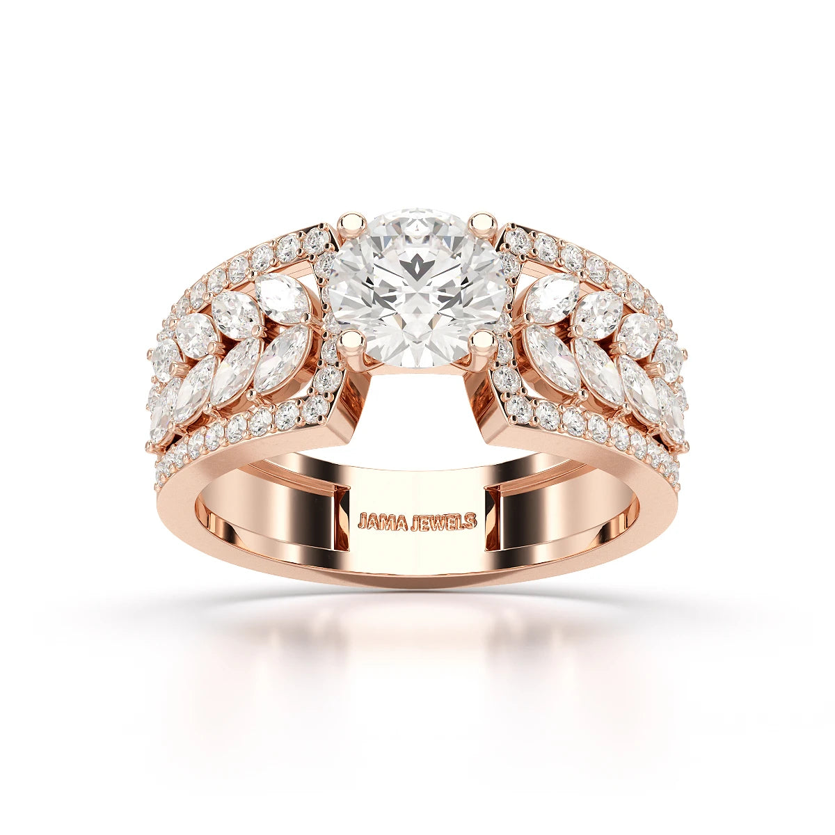 1.8 Classic Round Cut Lab Diamond Ring