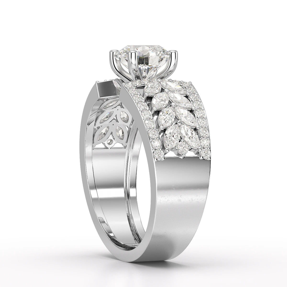 1.8 Classic Round Cut Lab Diamond Ring