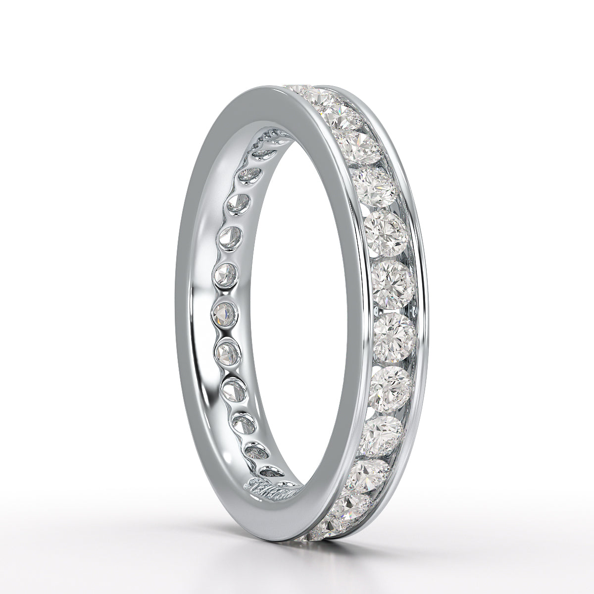 Simple Wedding Band 1.26 CT Lab Diamond Ring - Jama Jewels 