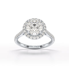 Halo Lab Grown Diamond 2.60 Carat Wedding Ring - Jama Jewels 