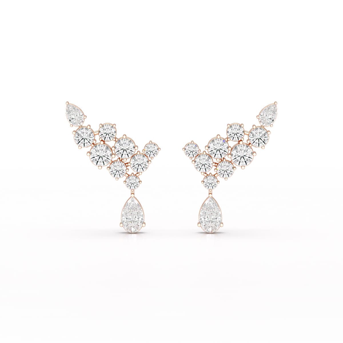5.8 CT Lab Diamond Dangle Earrings