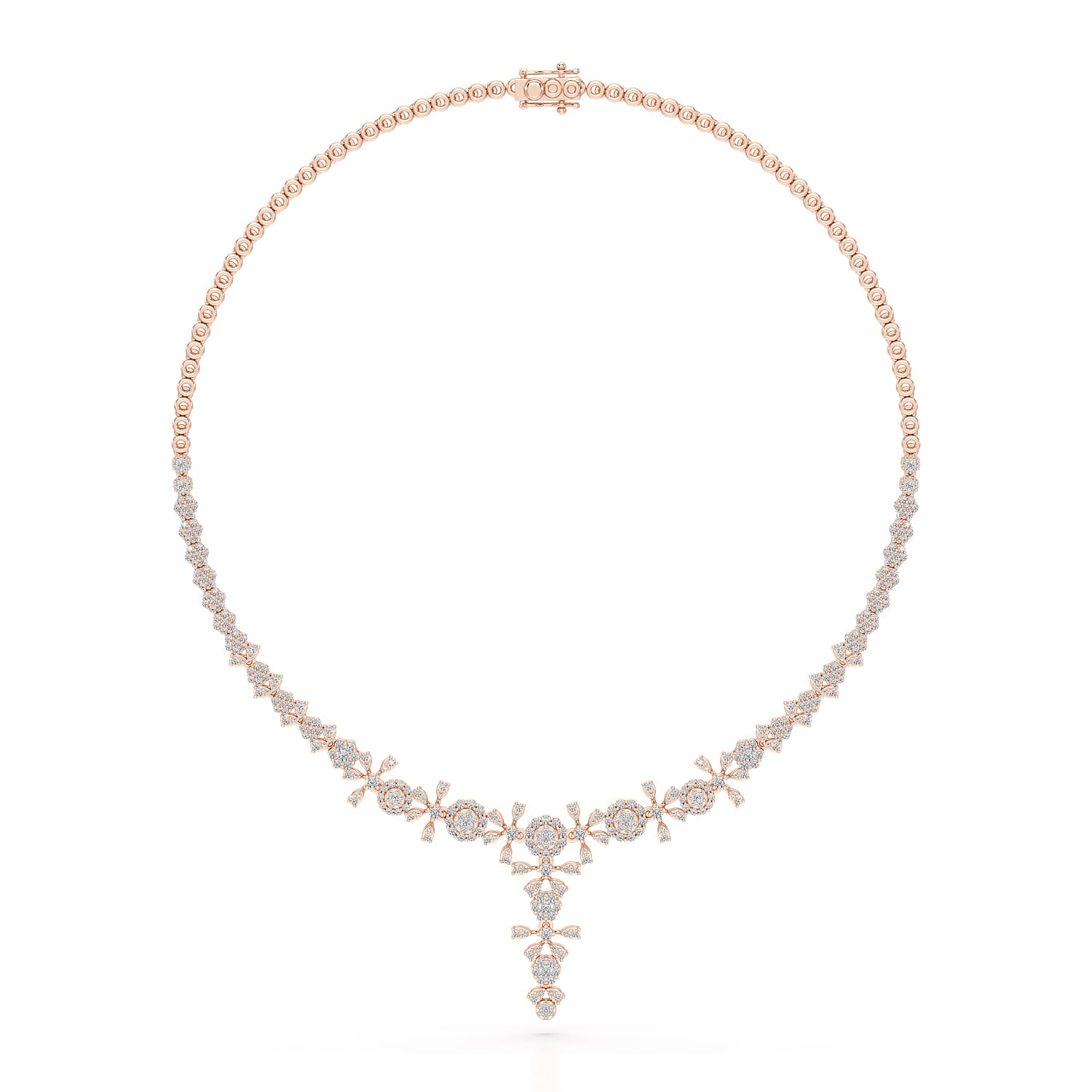 3.85 CT Lab Grown Diamond Drop Necklace