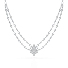 Layered Lab Grown Diamond 3.74 CT Necklace