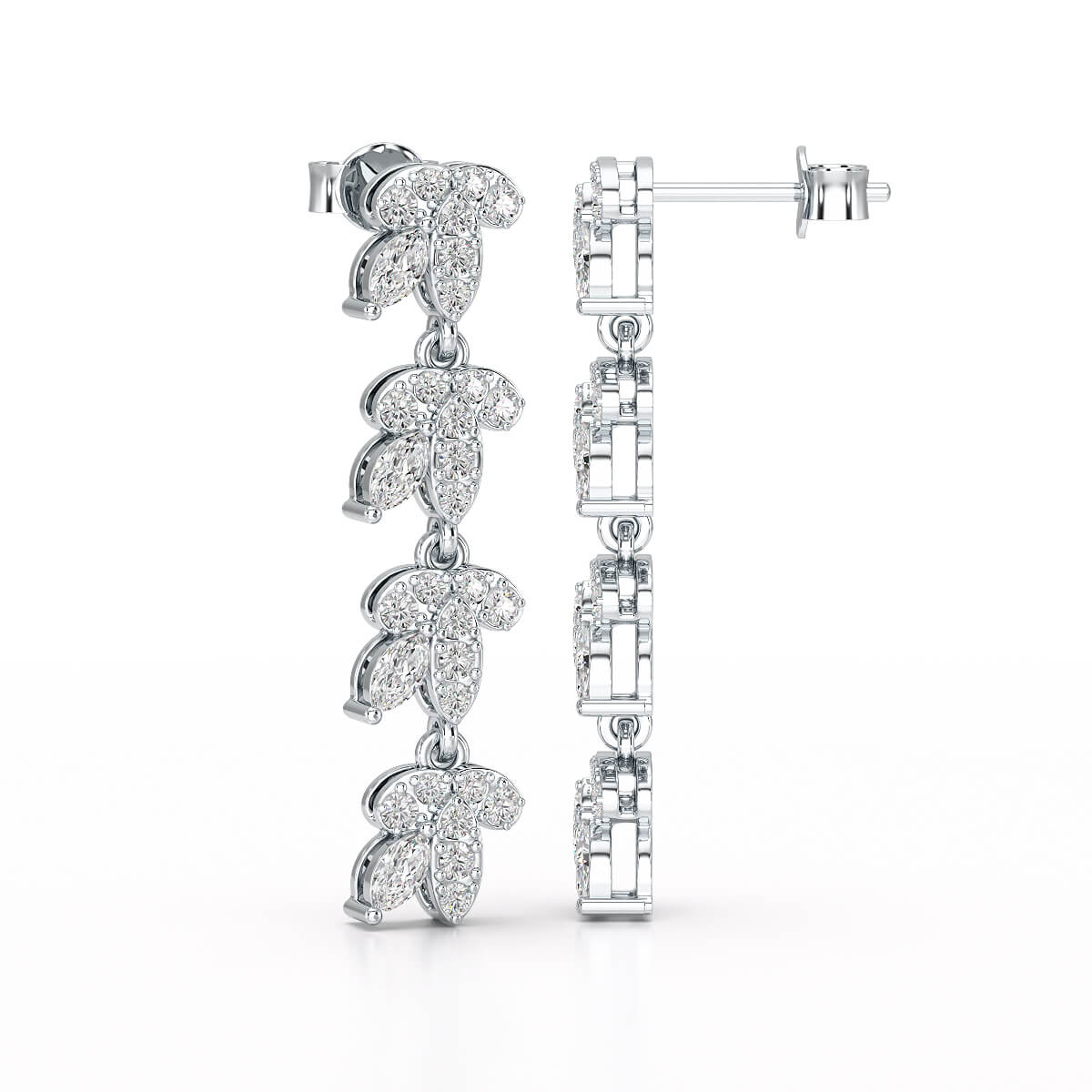 Marquise Cut 0.7 CT Lab Diamond Dangle Earring