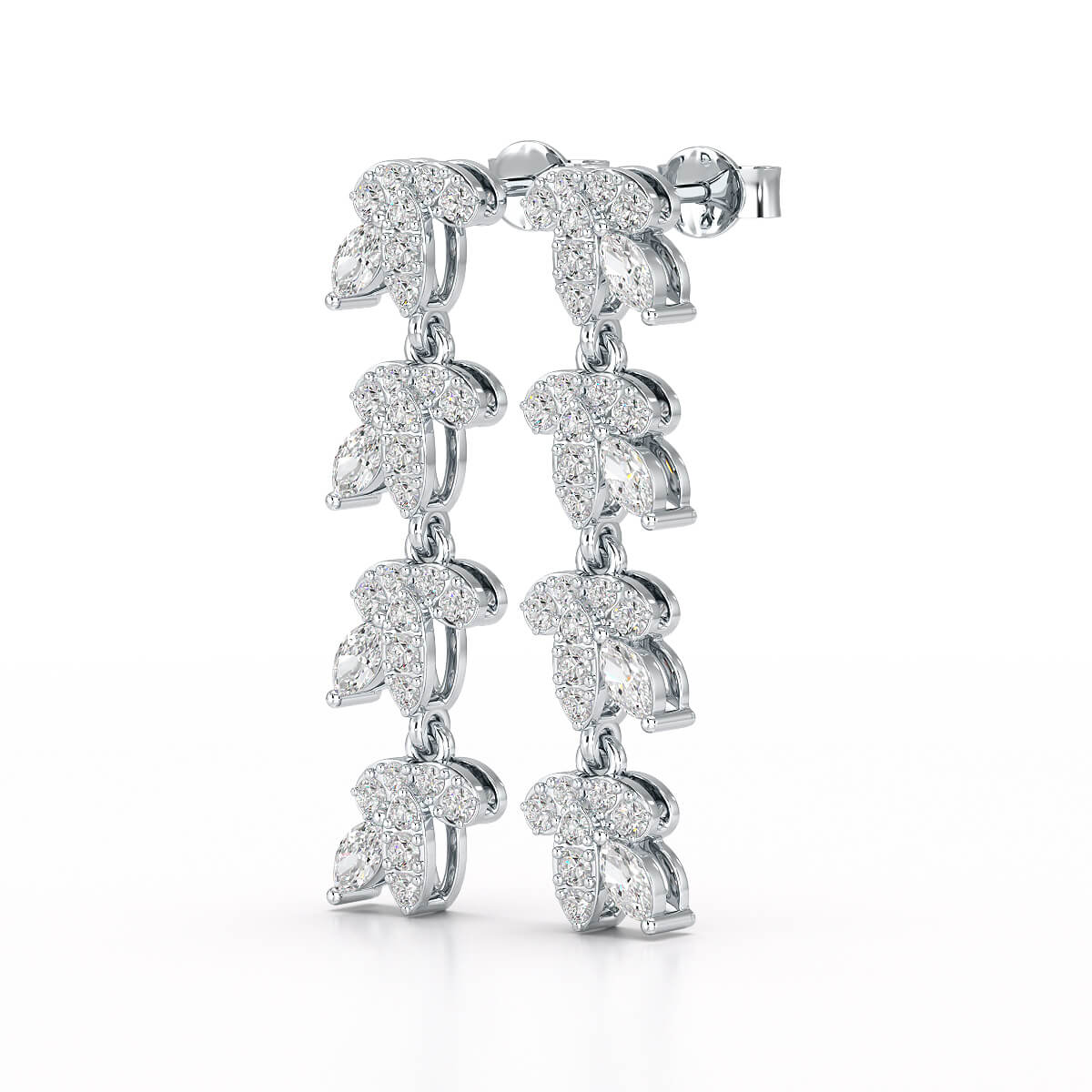 Marquise Cut 0.7 CT Lab Diamond Dangle Earring