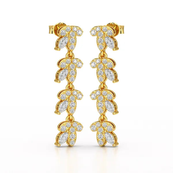 Marquise Cut 0.7 CT Lab Diamond Dangle Earring