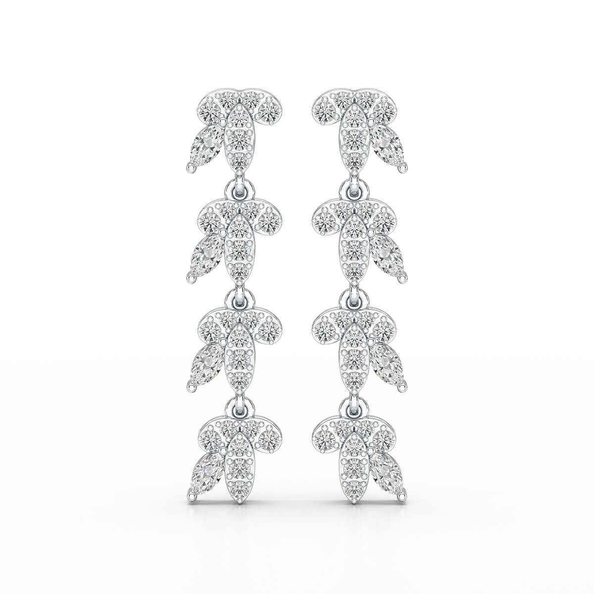 Marquise Cut 0.7 CT Lab Diamond Dangle Earring