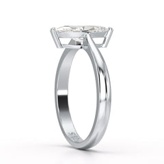 1 CT Marquise Cut Lab Diamond Solitaire Engagement Ring
