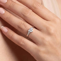 0.68 CT Heart Shaped Lab Diamond Ring