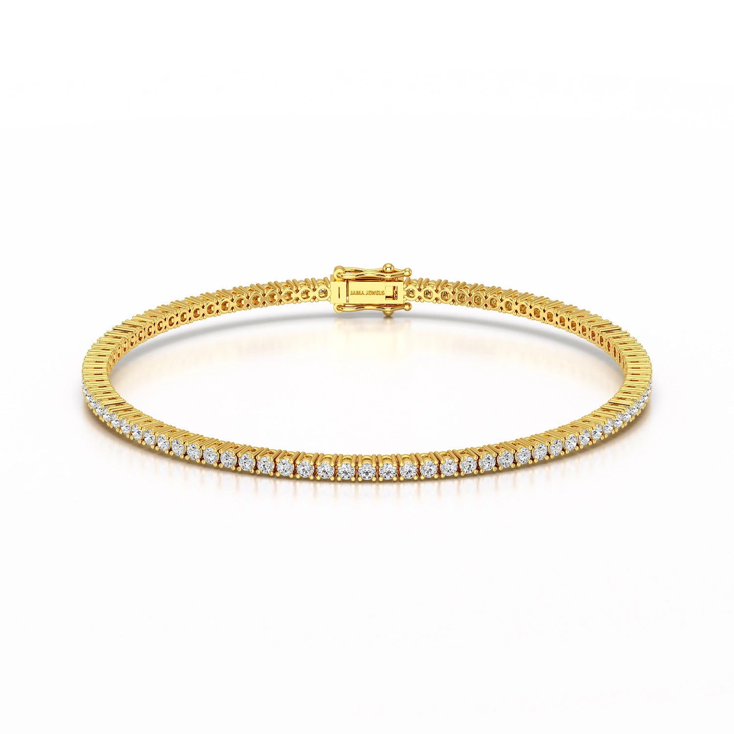 2.15 CT Round cut Lab Diamond Tennis Bracelet