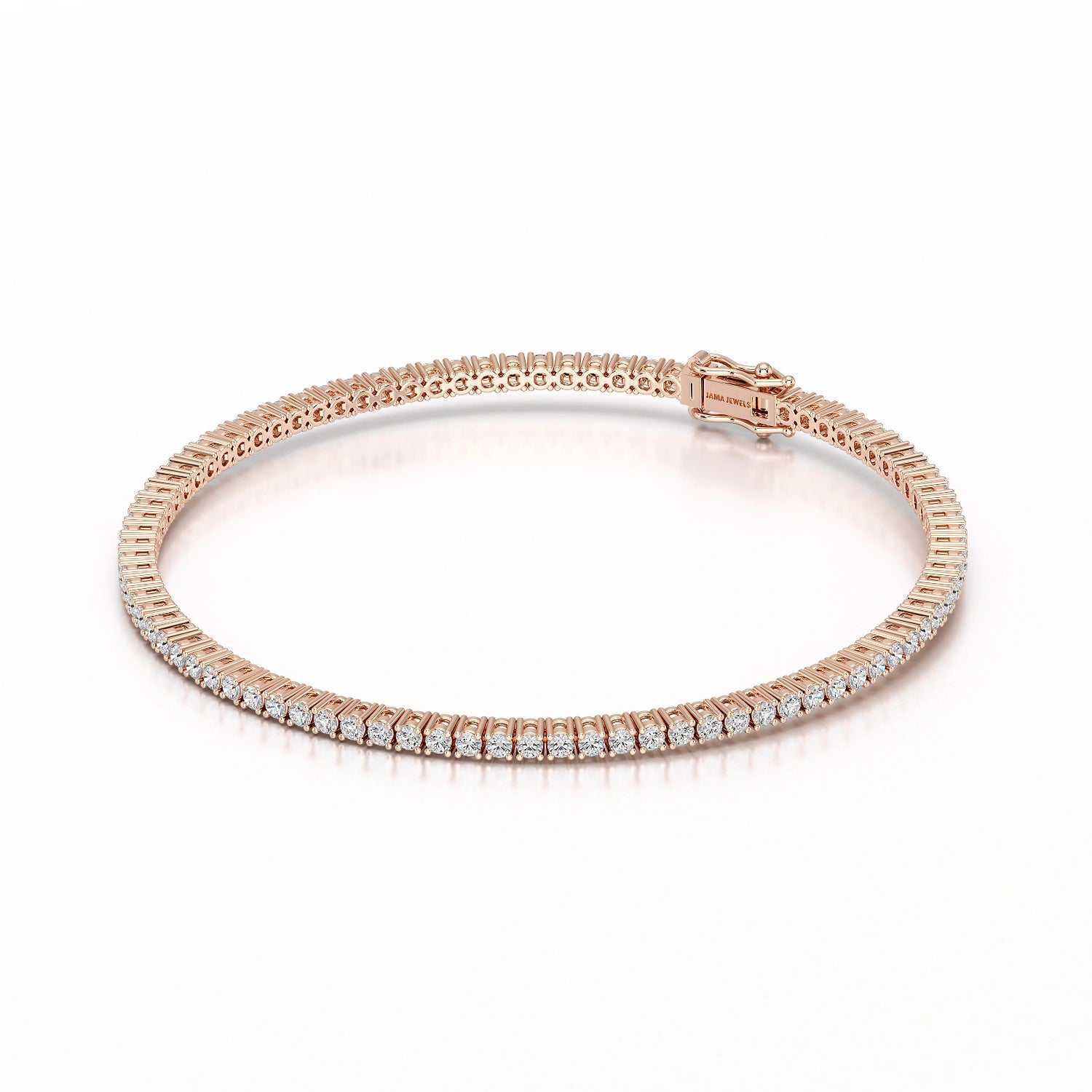 2.15 CT Round cut Lab Diamond Tennis Bracelet