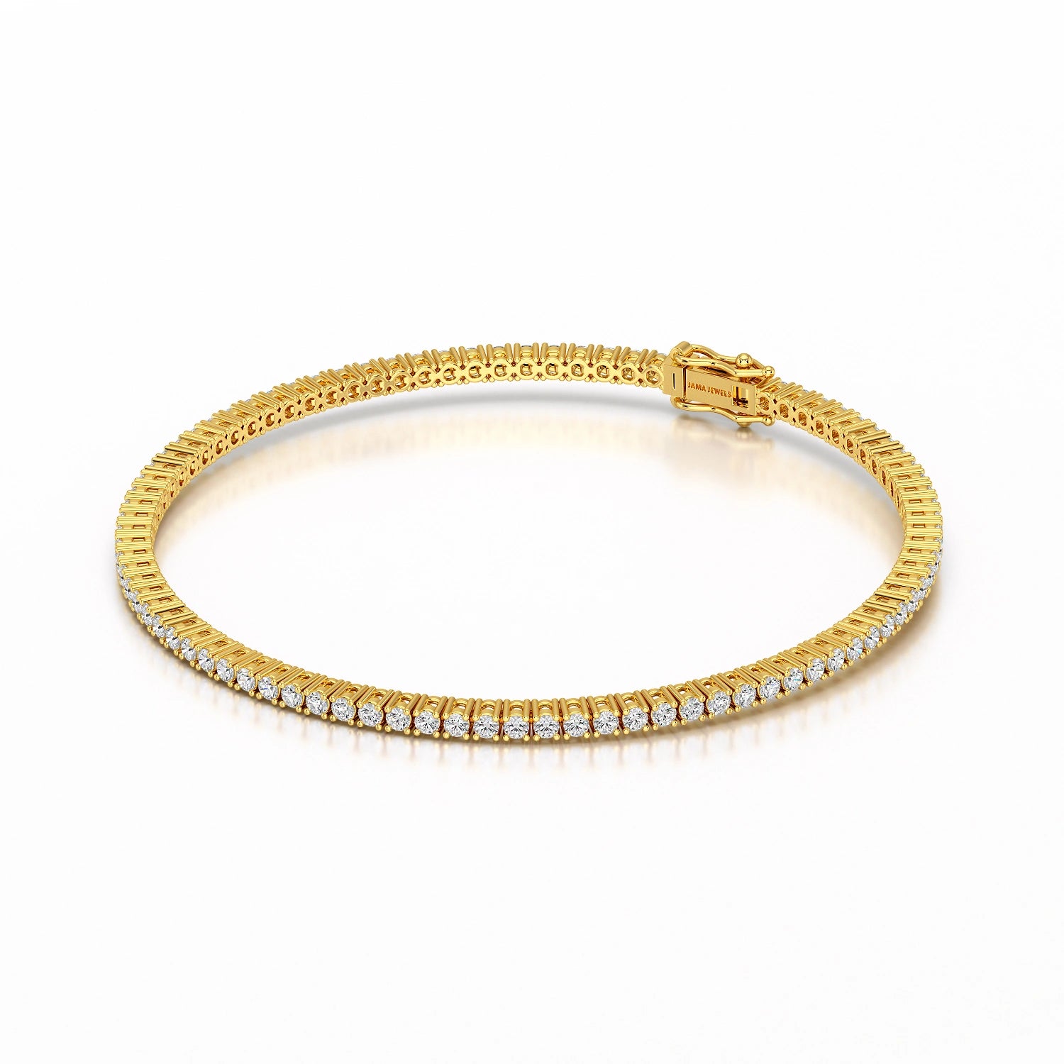 2.15 CT Round cut Lab Diamond Tennis Bracelet