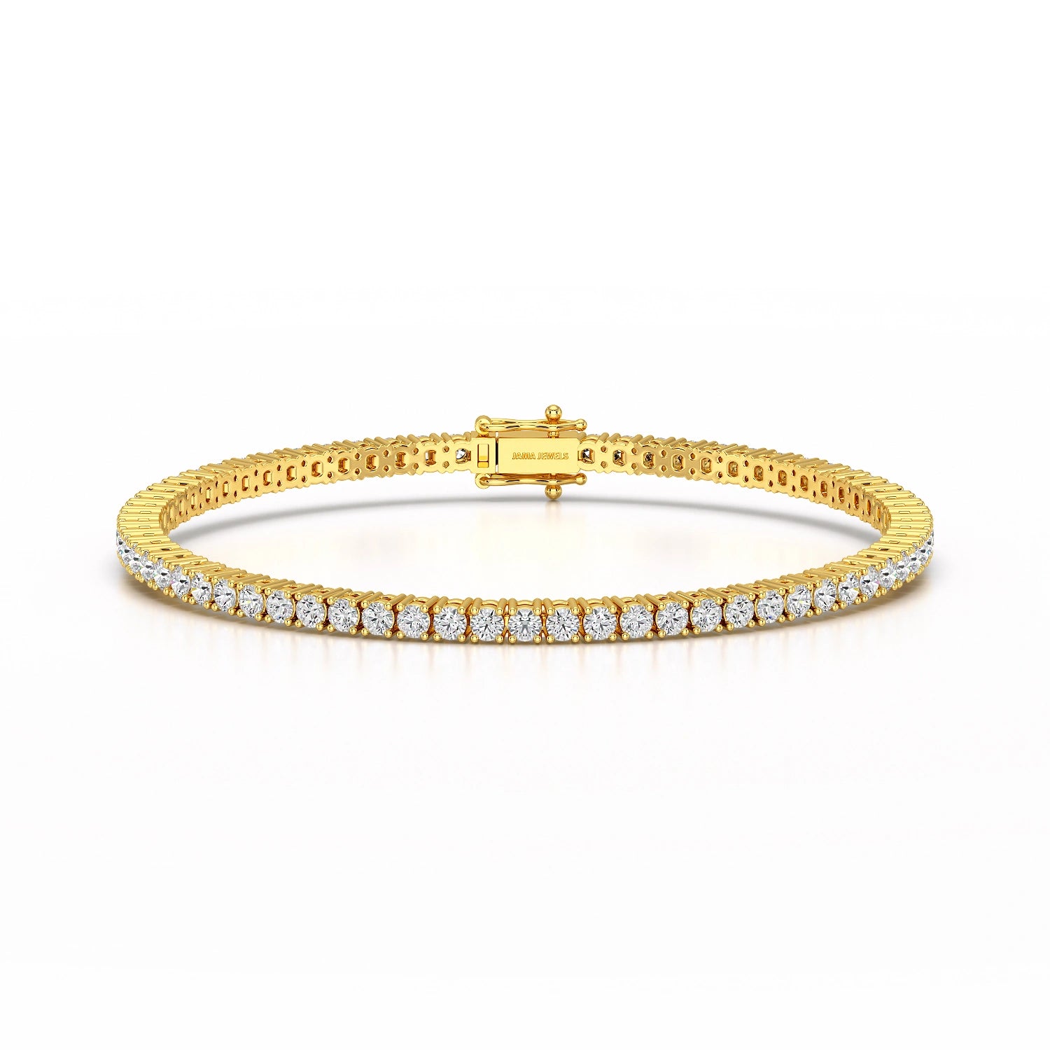4.5 CT Round cut Lab Diamond Tennis Bracelet
