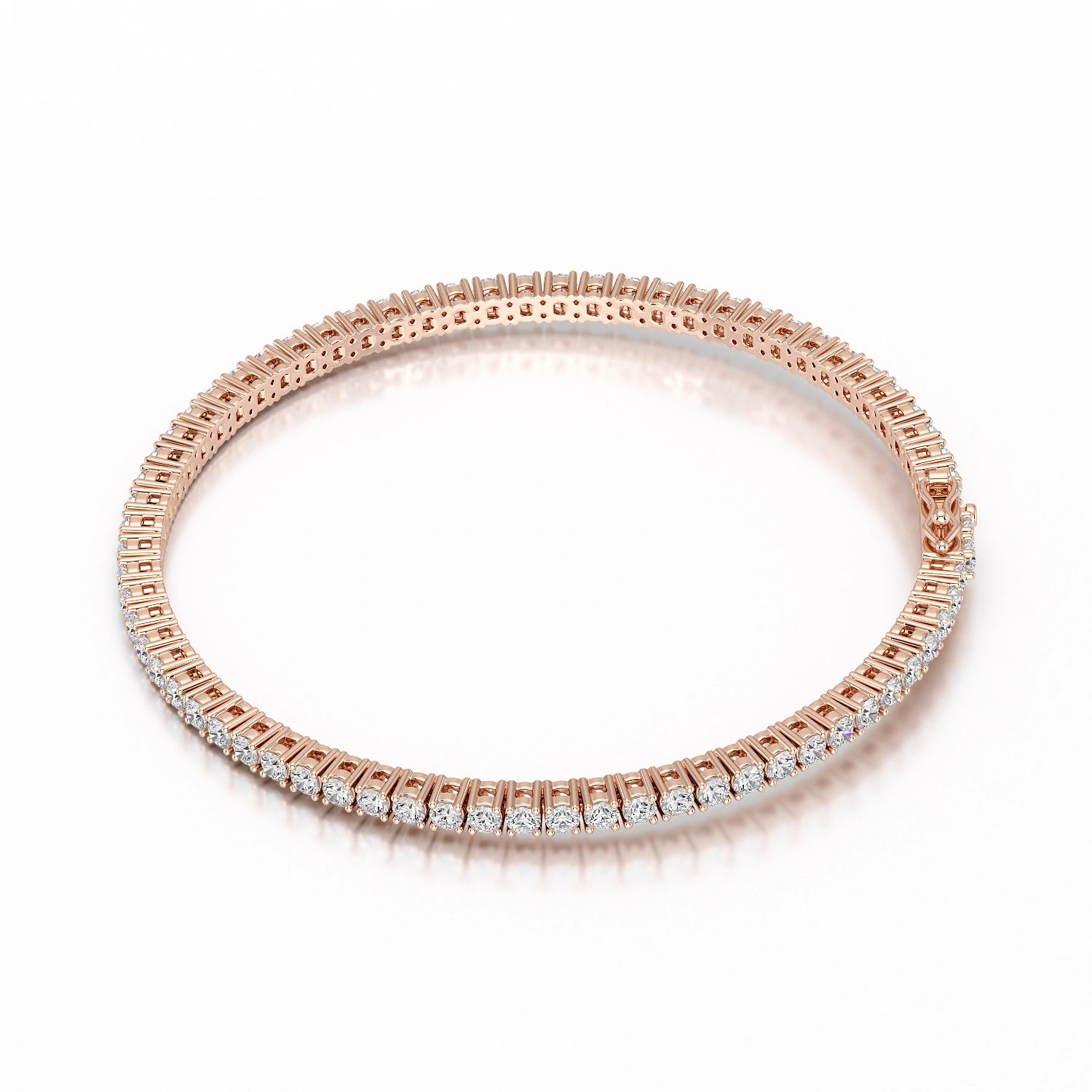 4.5 CT Round cut Lab Diamond Tennis Bracelet