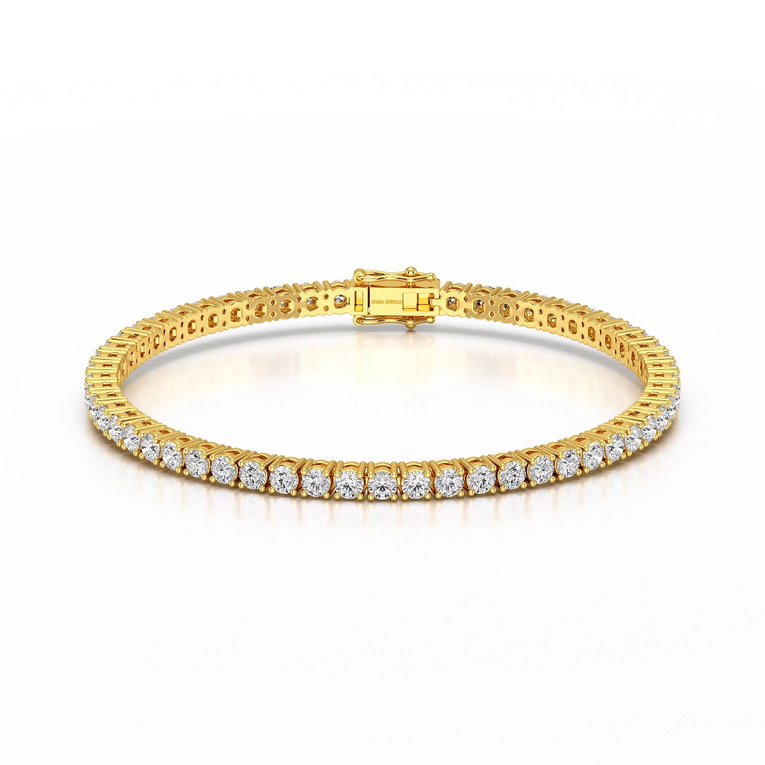 5.5 CT Round cut Lab Diamond Tennis Bracelet
