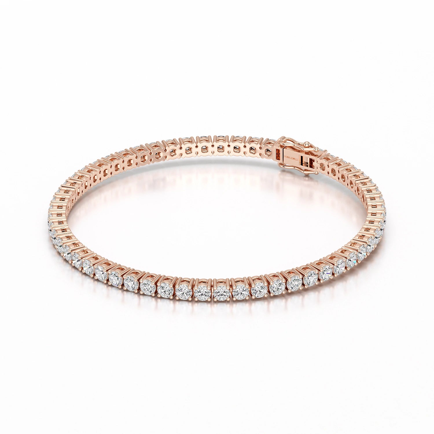 6.5 CT Round cut Lab Diamond Tennis Bracelet