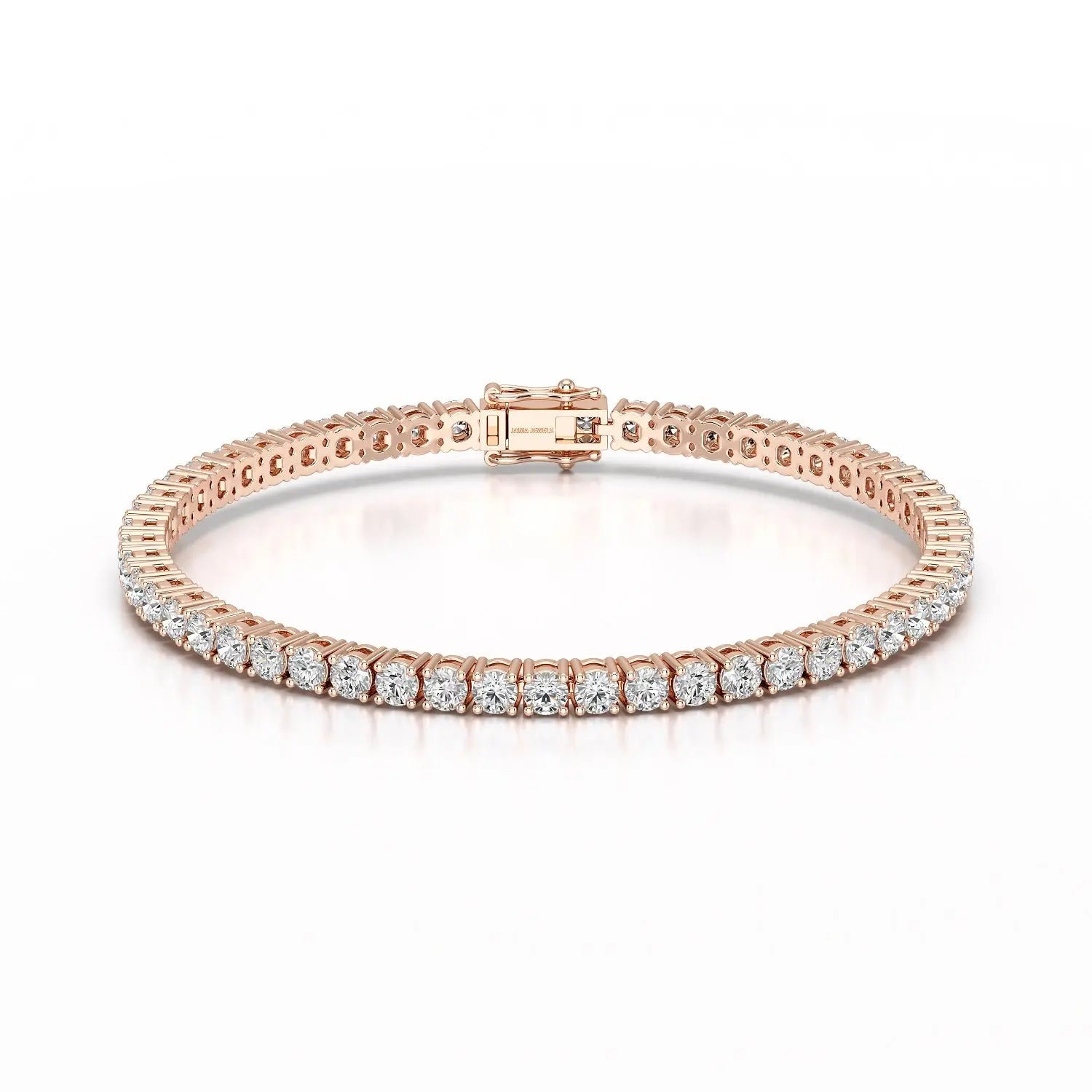 7 CT Round cut Lab Diamond Tennis Bracelet